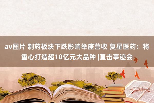av图片 制药板块下跌影响举座营收 复星医药：将重心打造超10亿元大品种 |直击事迹会